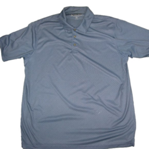 PEBBLE Beach Performance Blue/White Men's Golf Polo Shirt Size XL